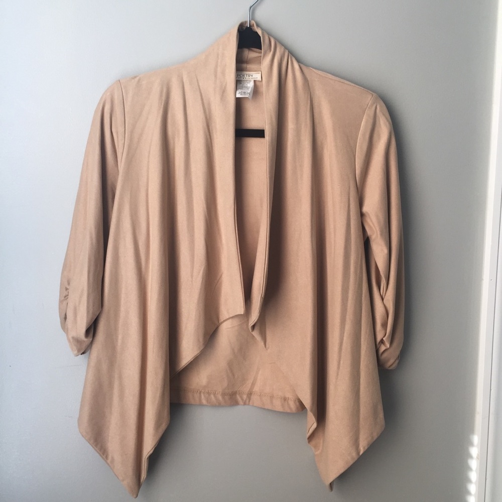 Poetry Suede Cardigan